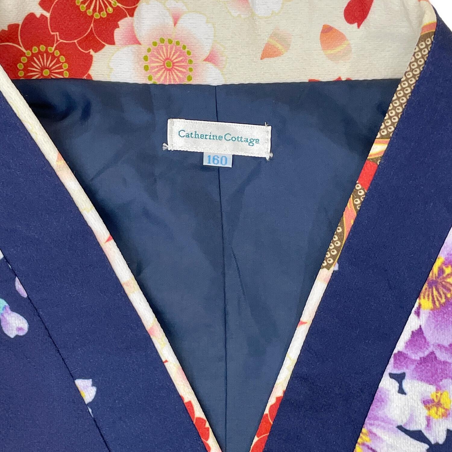 お値下げ！　Catherine Cottage 袴　160サイズ Catherine Cottage 卒業袴3点セット 160cm 上衣 袴スカート 帯枕付き袴