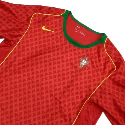 ポルトガル代表 (ポルトガルダイヒョウ) リイシュージャージー サッカーユニフォーム 2004年ポルトガル代表の公式ウェア再現 2024年販売モデル レッド SIZE XXL