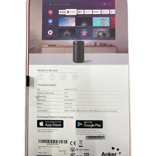 Anker (アンカー) NEBULA CAPSULE Ⅱ D2421 小ヘコミ有