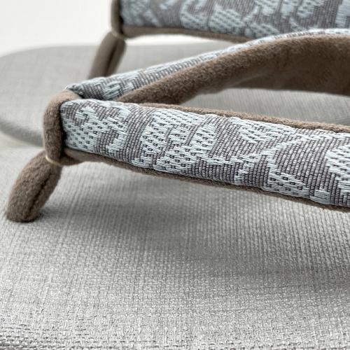 calen blosso (カレンブロッソ) 菱屋カレンブロッソ　カフェ草履　Mサイズ　小物　灰色　和装 グレー