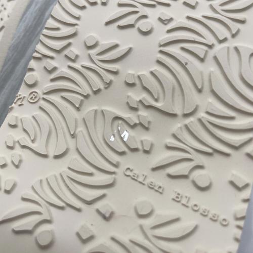 calen blosso (カレンブロッソ) 菱屋カレンブロッソ　カフェ草履　Mサイズ　小物　灰色　和装 グレー