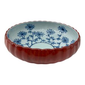 源右衛門窯 (ゲンエモンガマ) 朱泥菊形鉢