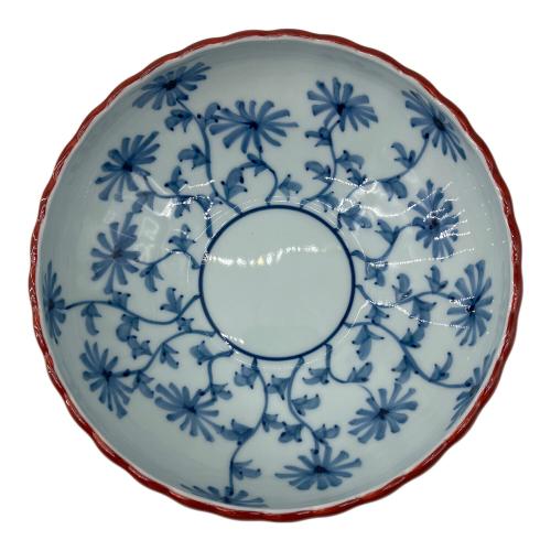 源右衛門窯 (ゲンエモンガマ) 朱泥菊形鉢