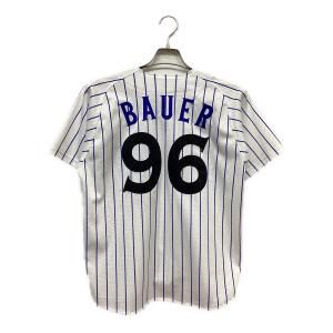 横浜DeNAベイスターズ (ヨコハマディーエヌエーベイスターズ) 応援グッズ トレバー・バウアー 96 1998年復刻ユニフォーム SIZE S ホワイト×ブルー