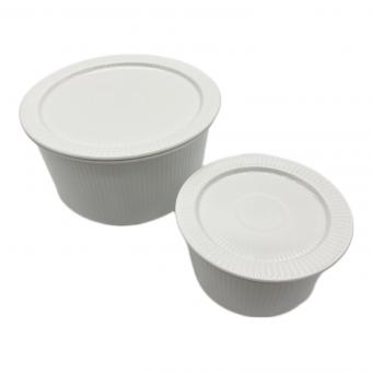 ROYAL COPENHAGEN (ロイヤル・コペンハーゲン) オーブンウェア ホワイトフルーテッド・プレイン