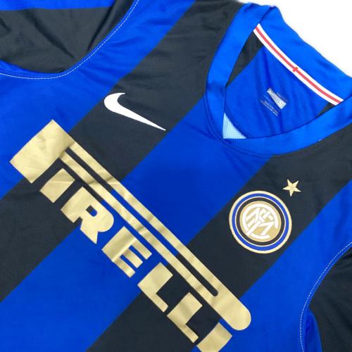インテルナツィオナーレ・ミラノ サッカーユニフォーム 08/09シーズンホーム ブルーxブラック SIZE S