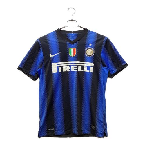 インテルナツィオナーレ・ミラノ サッカーユニフォーム 10/11シーズンCLホーム ブルーxブラック SIZE M