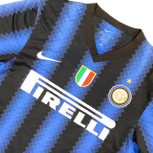 インテルナツィオナーレ・ミラノ サッカーユニフォーム 10/11シーズンCLホーム ブルーxブラック SIZE M