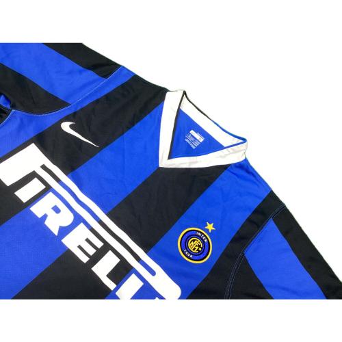 インテルナツィオナーレ・ミラノ サッカーユニフォーム 06/07シーズンCLユニフォーム ブルーxブラック SIZE S