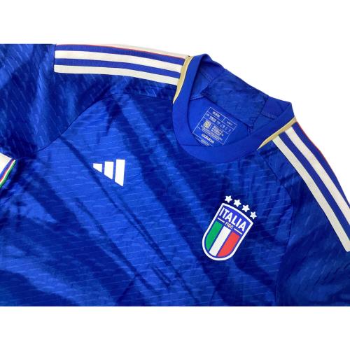 イタリア代表 (イタリアダイヒョウ) オーセンティック サッカーユニフォーム 2023年ホーム ブルー SIZE M