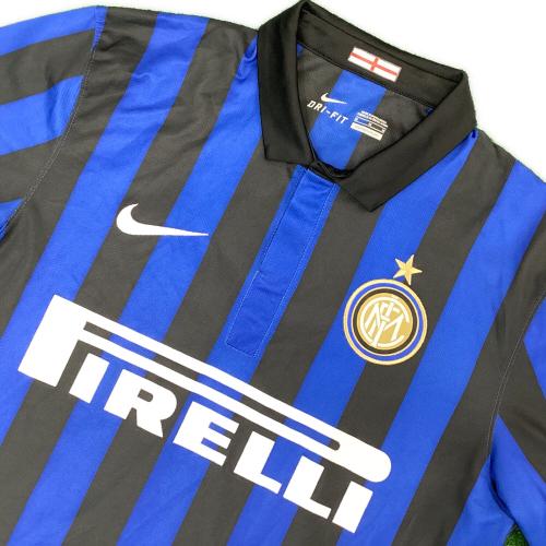 インテルナツィオナーレ・ミラノ レプリカ サッカーユニフォーム 11/12シーズンホーム ブルーxブラック SIZE M