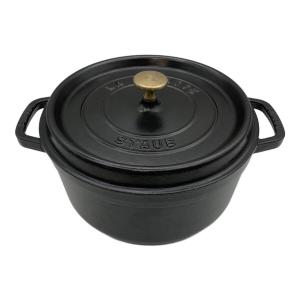 Staub (ストウブ) 両手鍋 24cm ブラック ピコ ココット ラウンド