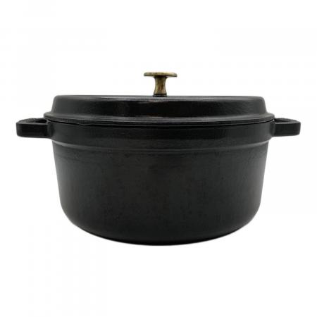 Staub (ストウブ) 両手鍋 24cm ブラック ピコ ココット ラウンド