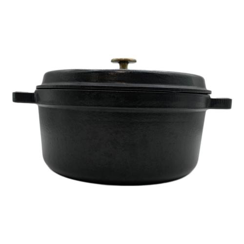 Staub (ストウブ) 両手鍋 24cm ブラック ピコ ココット ラウンド