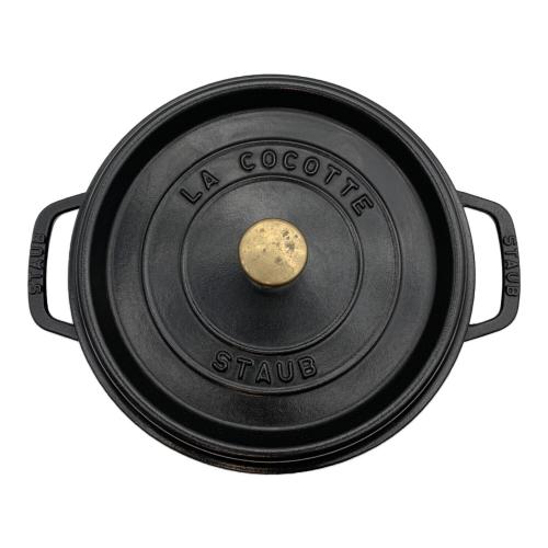 Staub (ストウブ) 両手鍋 24cm ブラック ピコ ココット ラウンド