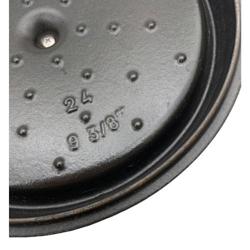 Staub (ストウブ) 両手鍋 24cm ブラック ピコ ココット ラウンド