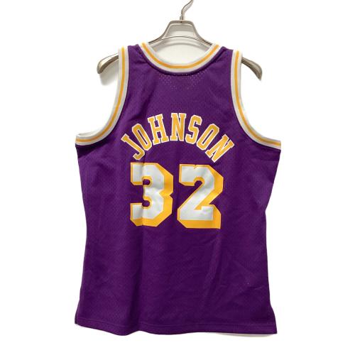 ロサンゼルス・レイカーズ バスケットボールユニフォーム 【32】マジック・ジョンソン ゲームシャツ 1984/85 メンズ SIZE L パープル×イエロー