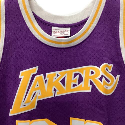 ロサンゼルス・レイカーズ バスケットボールユニフォーム 【32】マジック・ジョンソン ゲームシャツ 1984/85 メンズ SIZE L パープル×イエロー