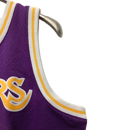 ロサンゼルス・レイカーズ バスケットボールユニフォーム 【32】マジック・ジョンソン ゲームシャツ 1984/85 メンズ SIZE L パープル×イエロー