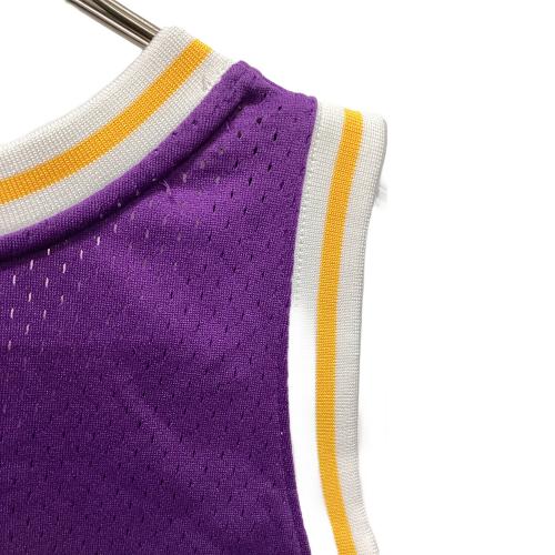 ロサンゼルス・レイカーズ バスケットボールユニフォーム 【32】マジック・ジョンソン ゲームシャツ 1984/85 メンズ SIZE L パープル×イエロー