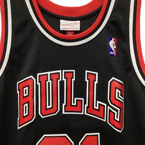 シカゴ・ブルズ バスケットボールユニフォーム 【91】デニス・ロッドマン ゲームシャツ メンズ SIZE L ブラック×レッド