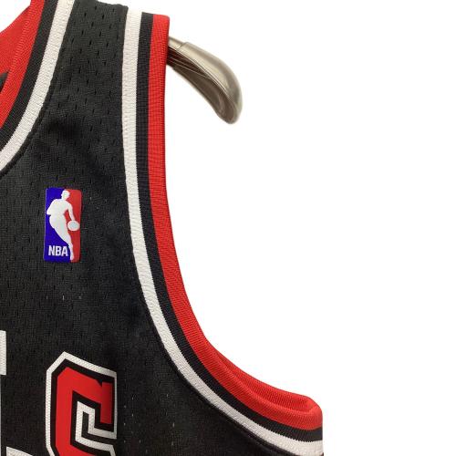 シカゴ・ブルズ バスケットボールユニフォーム 【91】デニス・ロッドマン ゲームシャツ メンズ SIZE L ブラック×レッド