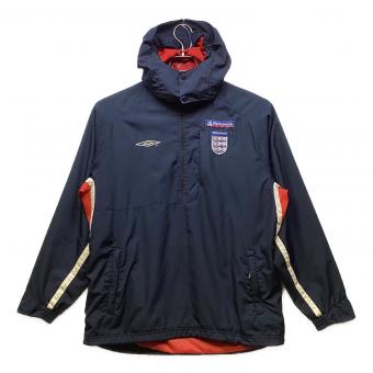 イングランド代表 (イングランドダイヒョウ) ハーフジップ サッカーウェア(トップス) Nationwide（スポンサーロゴ入）90～00s ネイビー メンズ SIZE M