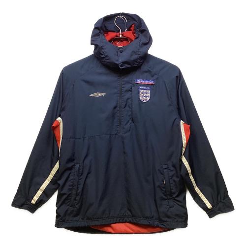 イングランド代表 (イングランドダイヒョウ) ハーフジップ サッカーウェア(トップス) Nationwide（スポンサーロゴ入）90～00s ネイビー メンズ SIZE M