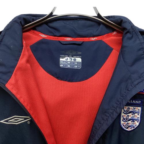 イングランド代表 (イングランドダイヒョウ) ハーフジップ サッカーウェア(トップス) Nationwide（スポンサーロゴ入）90～00s ネイビー メンズ SIZE M