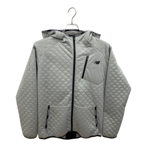 NEW BALANCE GOLF (ニューバランス ゴルフ) 撥水 フルジップパーカー メンズ SIZE 5 グレー