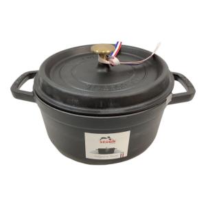 Staub (ストウブ) ピコ・ココット ラウンド 22cm 40509-305 ブラック