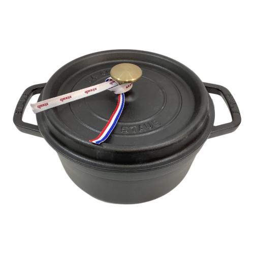 Staub (ストウブ) ピコ・ココット ラウンド 22cm 40509-305 ブラック
