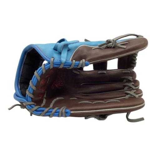 RAWLINGS (ローリングス) HEART of the HIDE 硬式グローブ PRO3039-6CH 日本未発売モデル 軟式でも使用可 12 3/4インチ(約32cm) ブラウンxスカイブルー