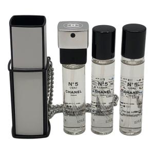 CHANEL (シャネル) N°5 ロー オードゥ トワレット パース スプレイ 2024クリスマス限定チャーム付 7ml×3