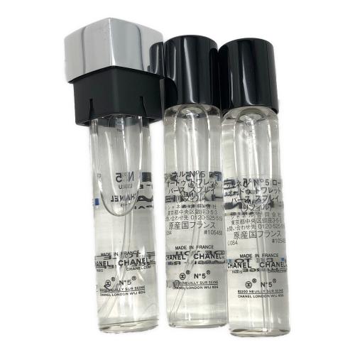 CHANEL (シャネル) N°5 ロー オードゥ トワレット パース スプレイ 2024クリスマス限定チャーム付 7ml×3