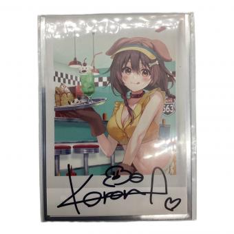 ■ホロライブ (ホロライブ)  直筆サイン入りチェキ風ブロマイドカード キャラクターグッズ @ 戌神ころね 誕生日記念2022