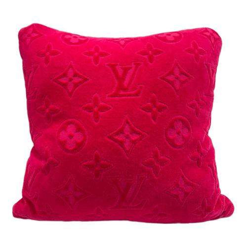 LOUIS VUITTON (ルイ ヴィトン) クッサン・LV バケーション クッション M77525 フューシャピンク 45×45cm