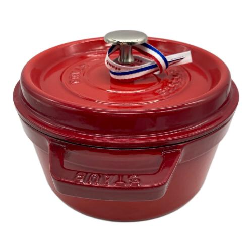 Staub (ストウブ) 両手鍋 40509-820 20㎝ チェリー ココット・ラウンド