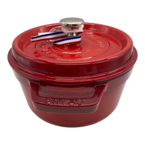 Staub (ストウブ) 両手鍋 40509-820 20㎝ チェリー ココット・ラウンド