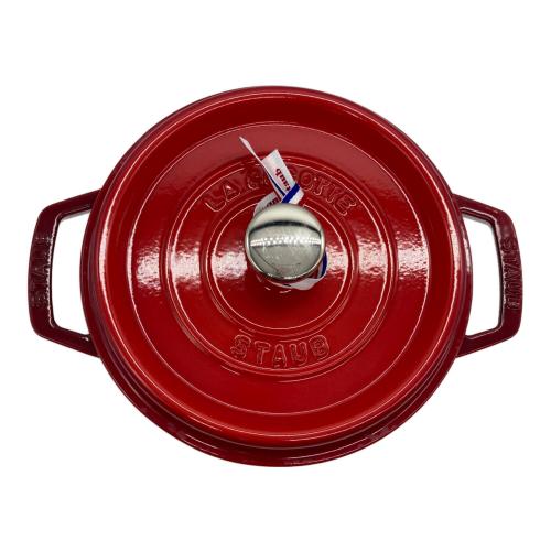 Staub (ストウブ) 両手鍋 40509-820 20㎝ チェリー ココット・ラウンド