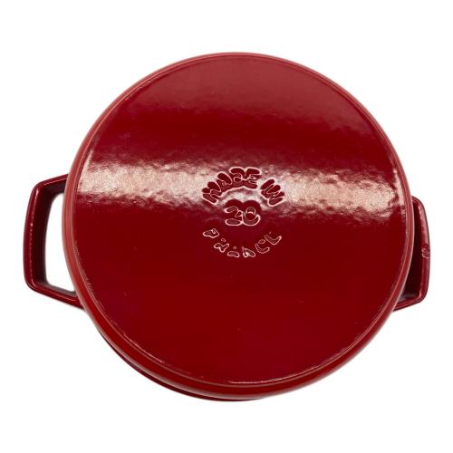 Staub (ストウブ) 両手鍋 40509-820 20㎝ チェリー ココット・ラウンド
