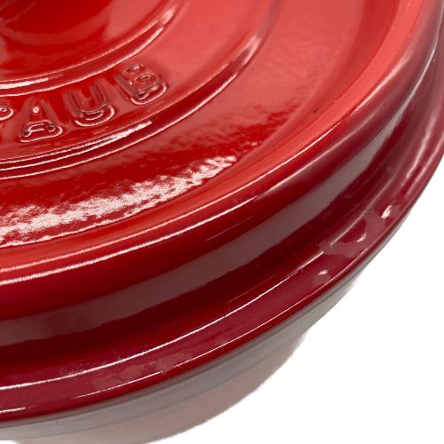 Staub (ストウブ) 両手鍋 40509-820 20㎝ チェリー ココット・ラウンド