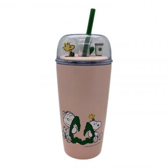 STARBUCKS COFFEE (スターバックス コーヒー) PEANUTS ステンレスコールドカップタンブラー ピンク 473ml