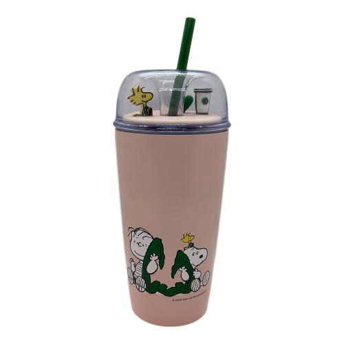 STARBUCKS COFFEE (スターバックス コーヒー) PEANUTS ステンレスコールドカップタンブラー ピンク 473ml