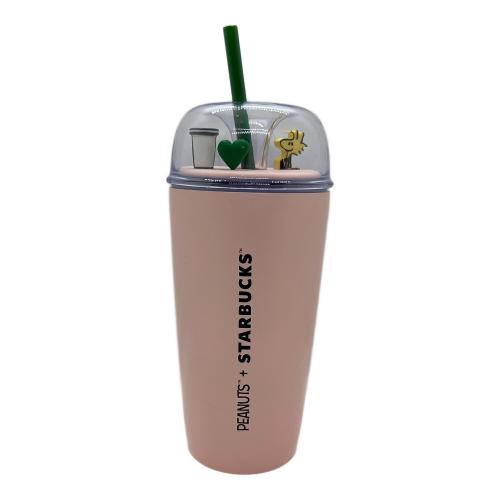 STARBUCKS COFFEE (スターバックス コーヒー) PEANUTS ステンレスコールドカップタンブラー ピンク 473ml