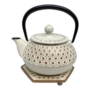 南部鉄器 岩鋳 (ナンブテッキ) カラーポット＆カラーポット敷