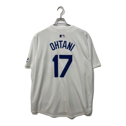 NIKE (ナイキ) ロサンゼルス・ドジャース ショートスリーブ ジャージ 応援グッズ T7LM-LDHO 86760 大谷翔平【17】 XLサイズ ホワイト