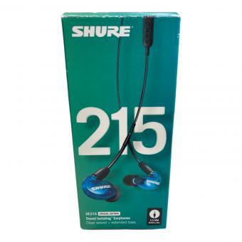 SHURE (シュア) イヤホン SE215SPE-B-UNI-A 有線タイプ