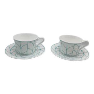 TIFFANY & Co. (ティファニー) カップ&ソーサー 2Pセット ウィートリーフ