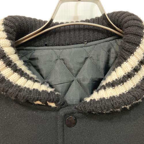 PEARLY GATES (パーリーゲイツ) 袖革スタジャン ゴルフウェア(トップス) 053-220073 メンズ SIZE L ブラック×ホワイト